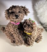 Мягкие игрушки-пудели из искусственного меха ручной работы!