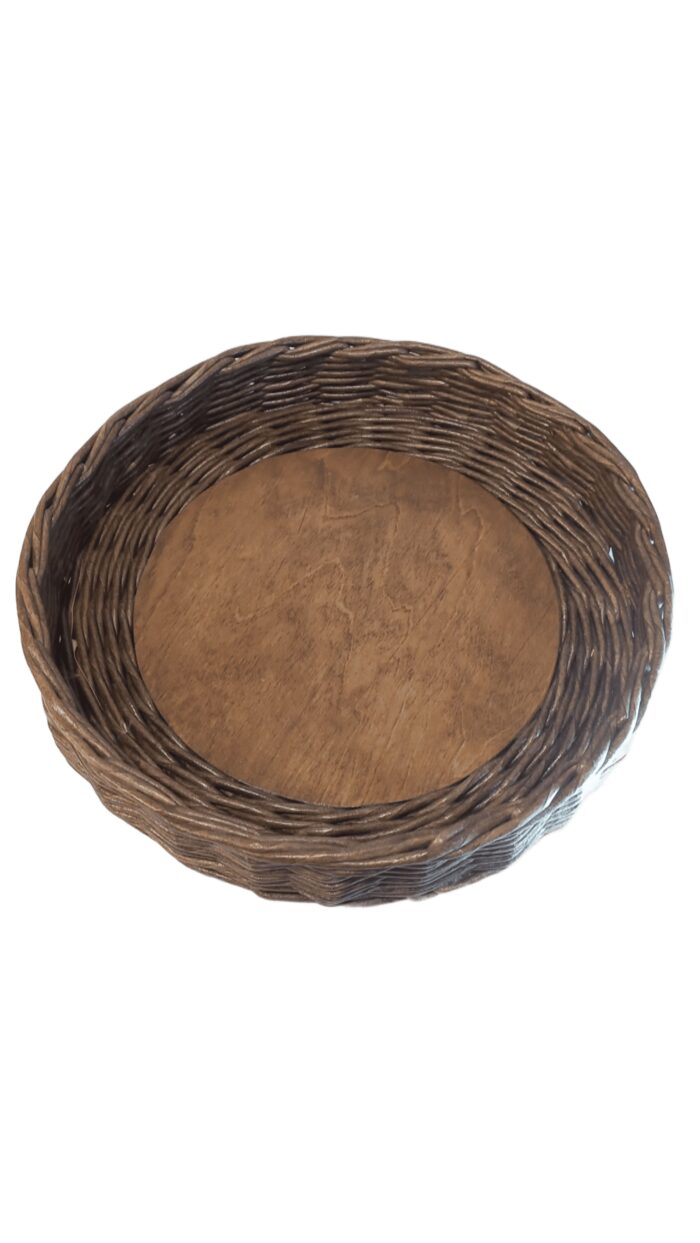 Плетеная хлебница с колосьями — изображение 3