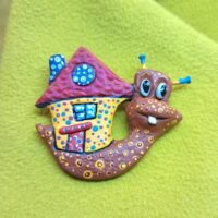 Брошь Улитка из коллекции "Гвоздь сезона"