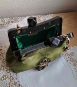 Сумочка вечерняя из бархата с фермуаром — изображение 2