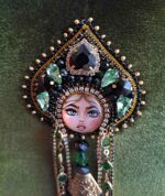 Сумочка вечерняя из бархата с фермуаром — изображение 3