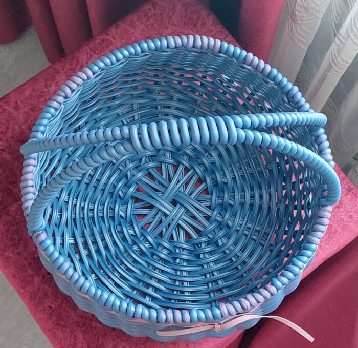 Плетёная бескаркасная корзина 10 л (большая) — изображение 2