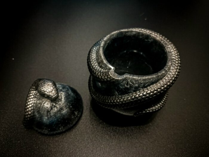 Шкатулка-яйцо со змеей из эпоксидной смолы — изображение 6