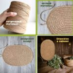 Коврик подстилка для бани и сауны из джута 55*40 см — изображение 4