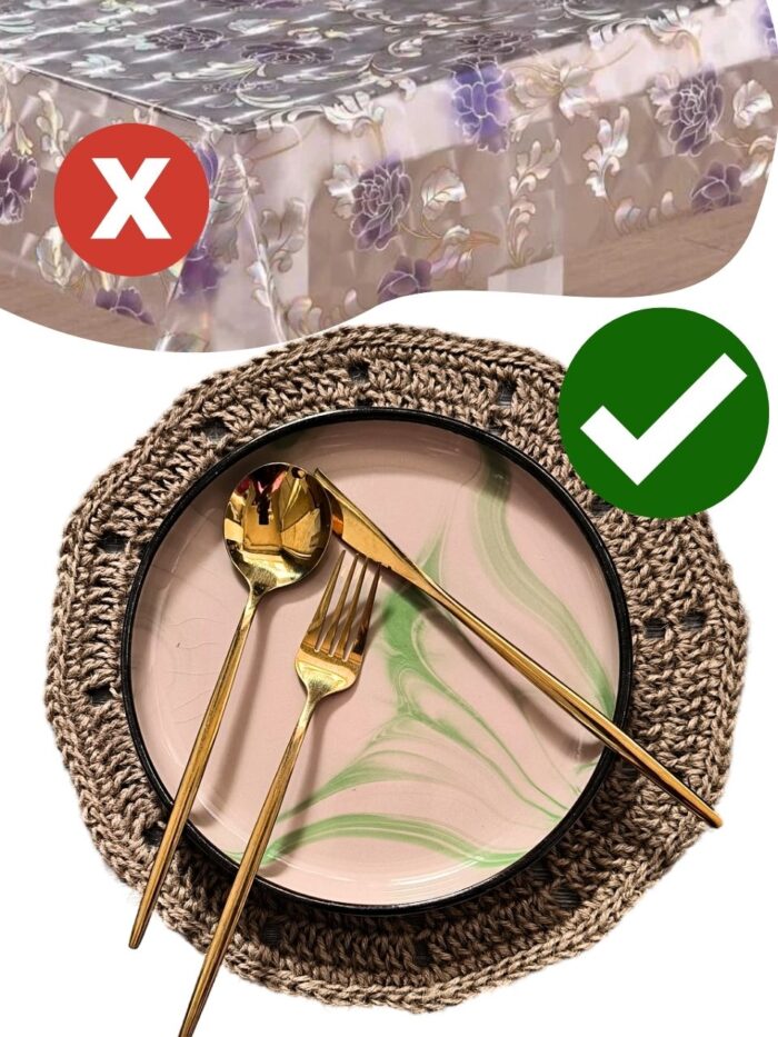 Салфетка плейсмат на стол сервировочная круглая — изображение 6