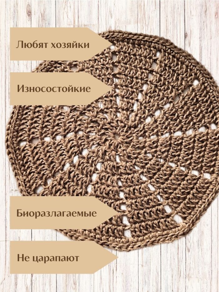 Салфетка плейсмат на стол сервировочная круглая — изображение 7