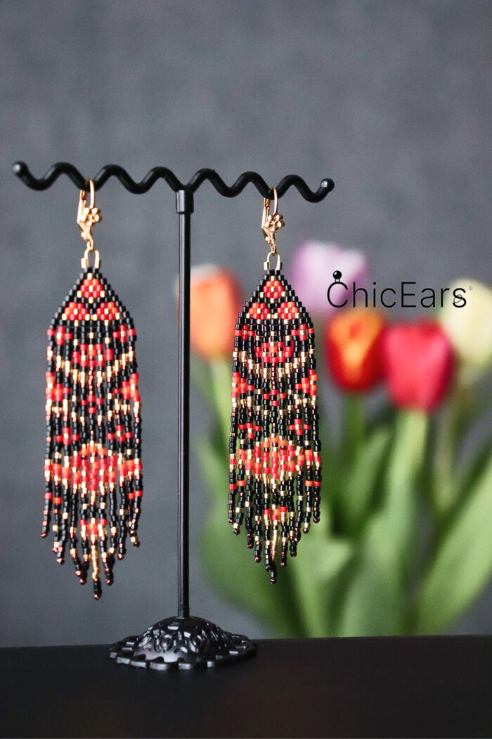 Серьги "Хохлома" — изображение 5