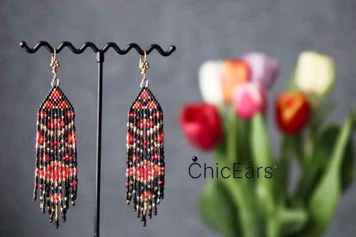 Серьги "Хохлома" — изображение 6