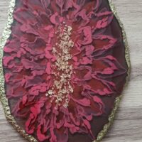 Блюдо-поднос «Алый цветок»