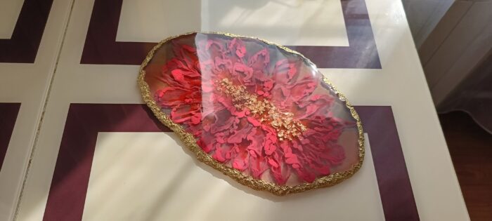 Блюдо-поднос «Алый цветок» — изображение 2