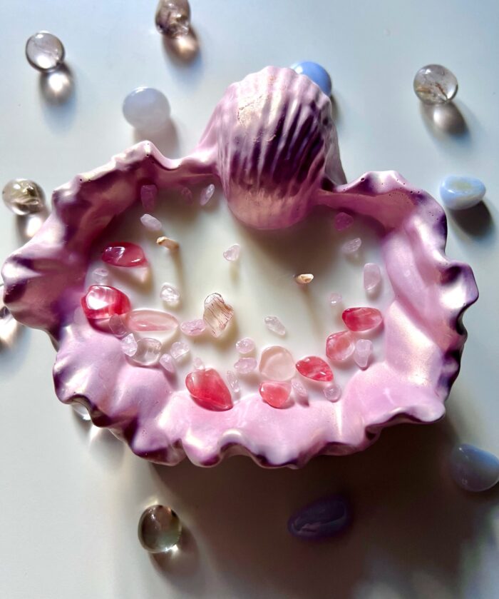 Декоративная ароматическая свеча «Ракушка» ручной работы — изображение 2