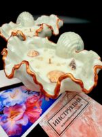 Декоративная ароматическая свеча «Ракушка» ручной работы — изображение 4