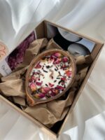 Декоративная ароматическая свеча в кокосовой скорлупе ручной работы — изображение 2