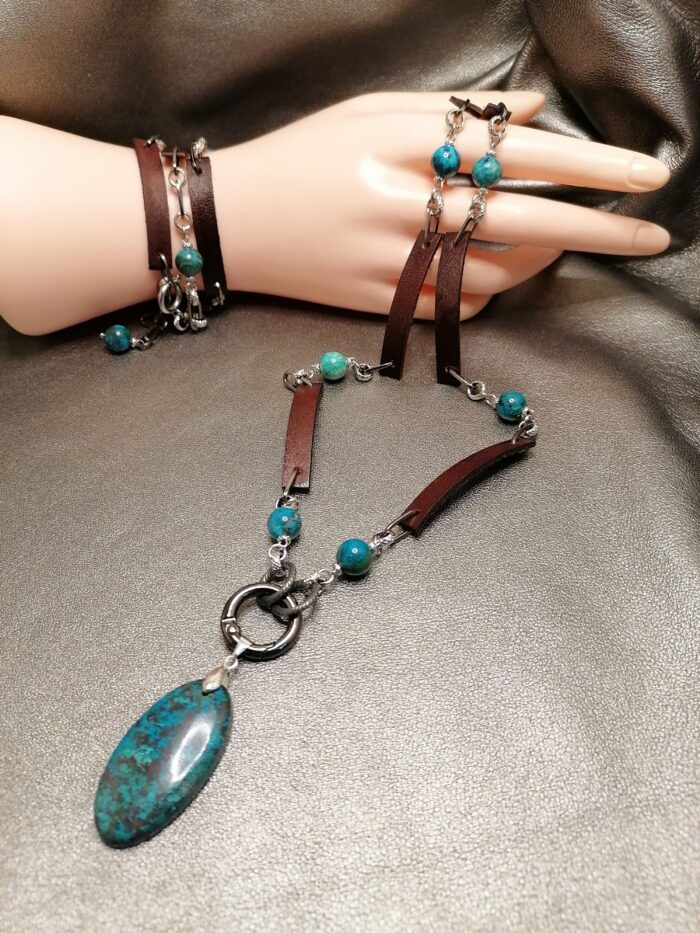 Комплект с хризоколлой — изображение 3