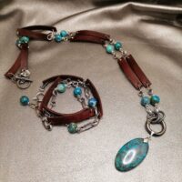 Комплект с хризоколлой