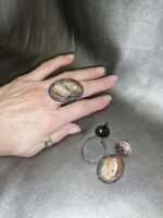 Кольцо и серьги "Зуб мамонта" — изображение 4