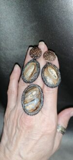 Кольцо и серьги "Зуб мамонта" — изображение 2