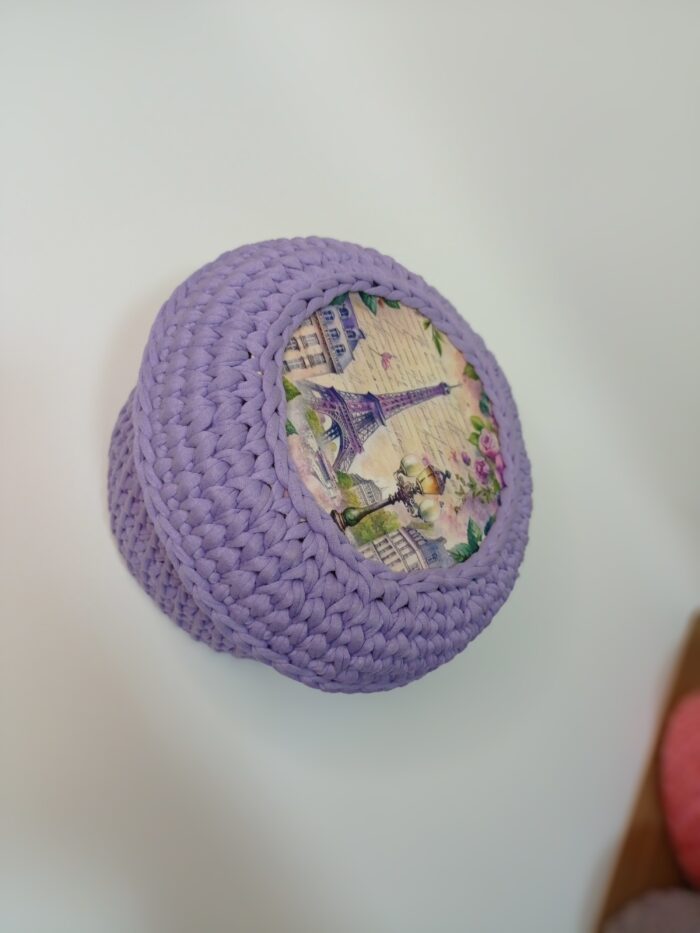 Корзинки + крышка с принтом "Эйфелевая башня весной- Париж" для хранения — изображение 4