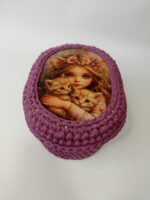 Корзинки + крышка с принтом "Девочка эльфийка с котятами" для хранения — изображение 5