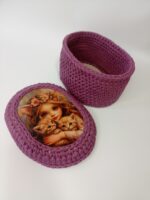 Корзинки + крышка с принтом "Девочка эльфийка с котятами" для хранения — изображение 2