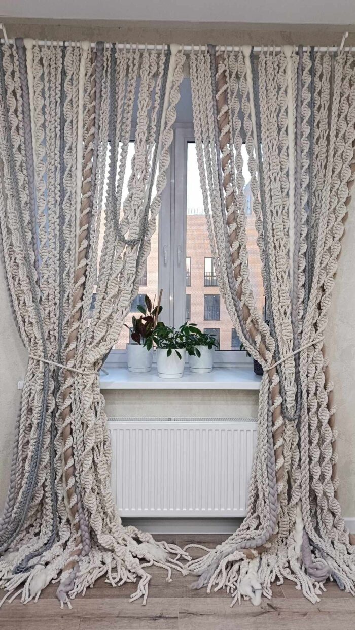 Штора макраме — изображение 4