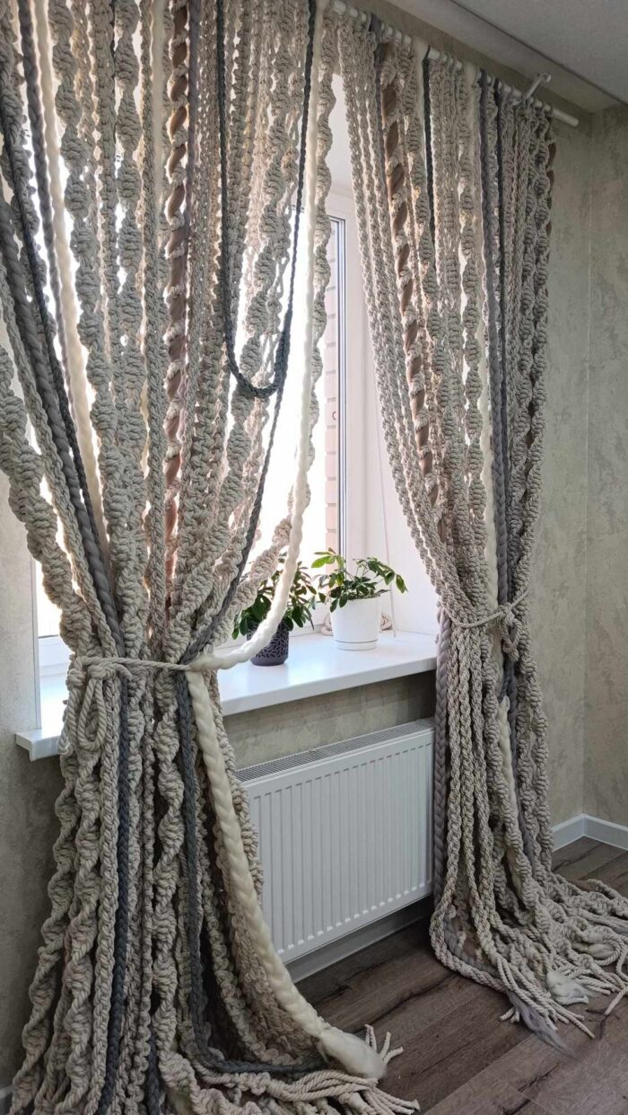 Штора макраме — изображение 5