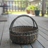 Плетёная бескаркасная корзина 8 л (средняя)