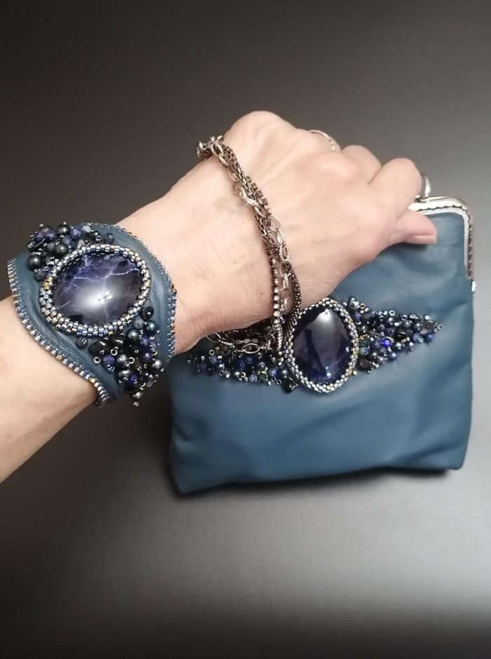 Широкий браслет- манжет "Шепот Камня". — изображение 11