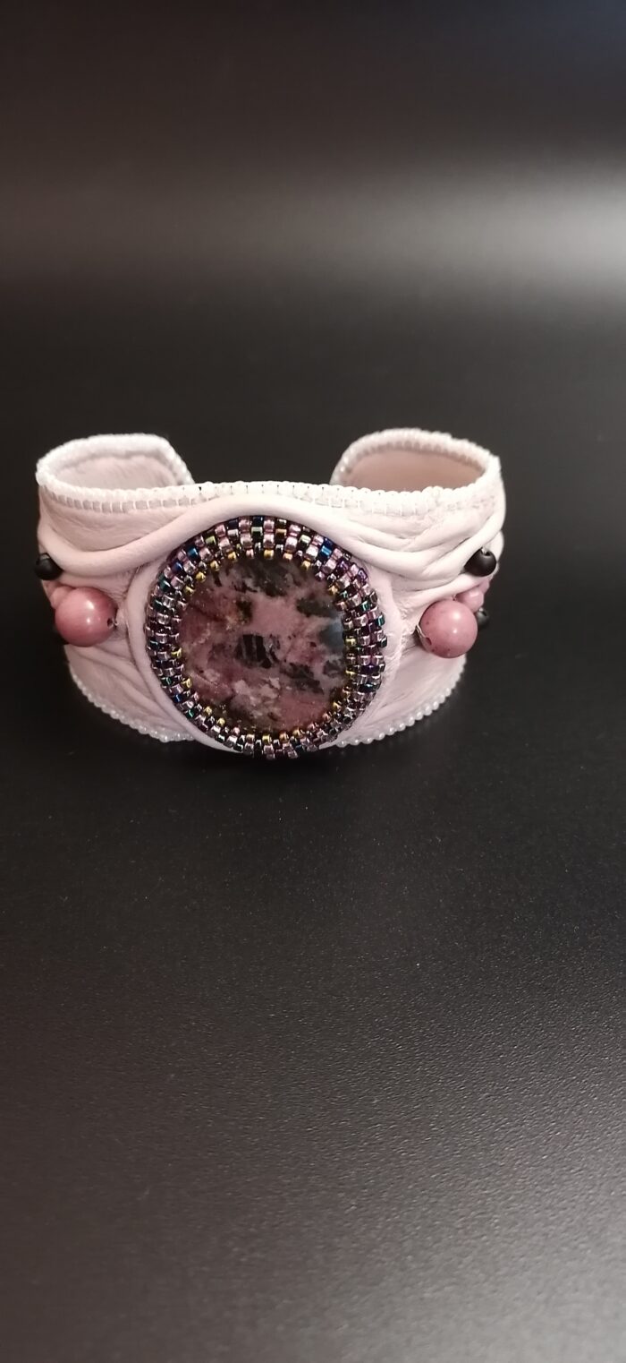 Широкий браслет- манжет "Шепот Камня". — изображение 6