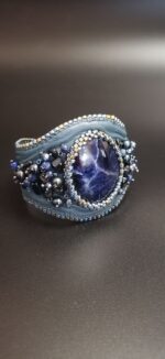 Широкий браслет- манжет "Шепот Камня". — изображение 2