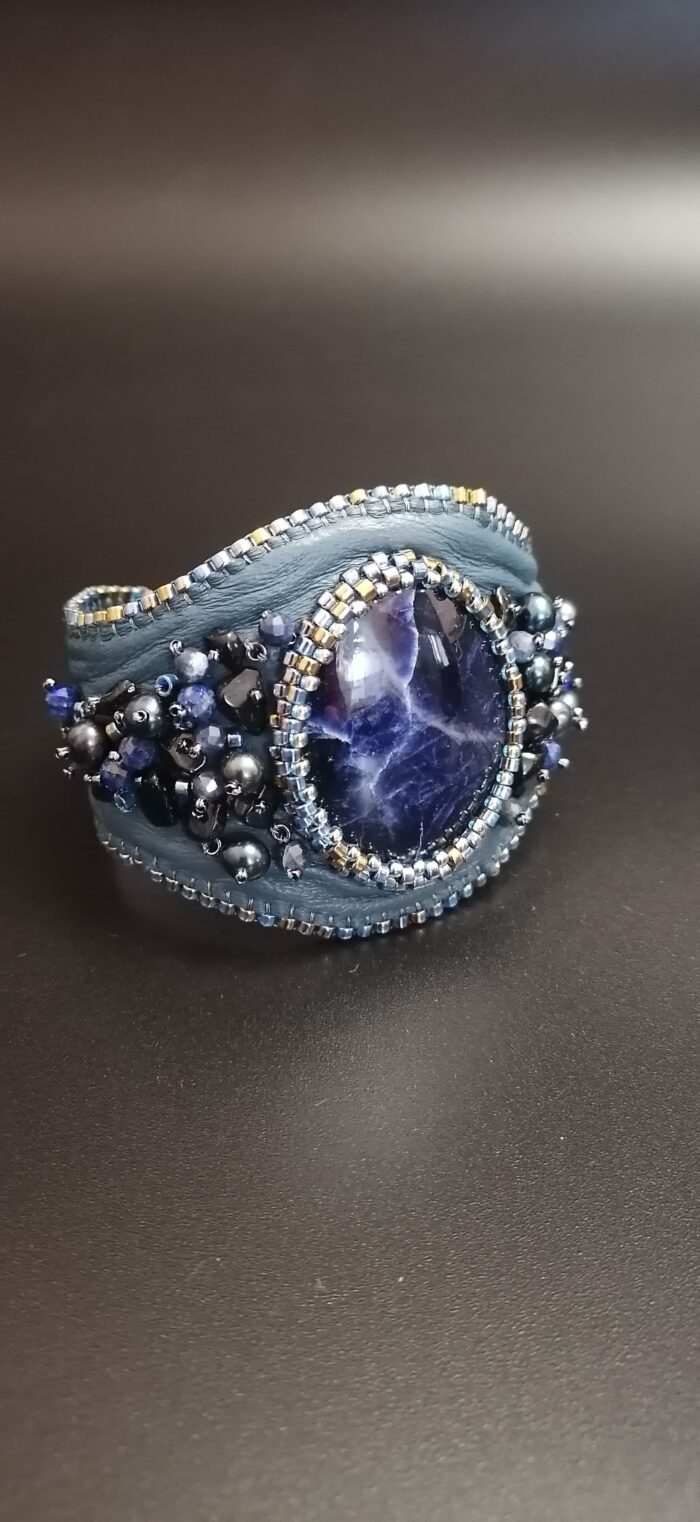 Широкий браслет- манжет "Шепот Камня". — изображение 2