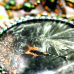 Комплект украшения "Крылья ангела" с натуральным камнем серафинит — изображение 4