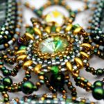 Комплект украшения "Крылья ангела" с натуральным камнем серафинит — изображение 7