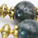 Комплект украшения "Крылья ангела" с натуральным камнем серафинит — изображение 12