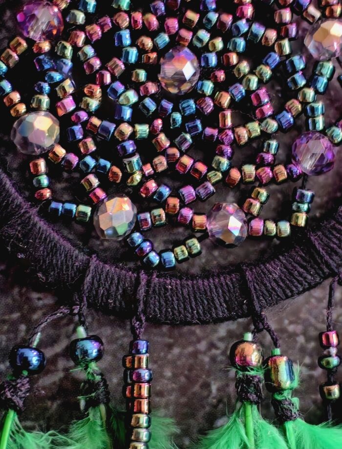 Ловец снов бисерный "Элегия ночи" — изображение 2