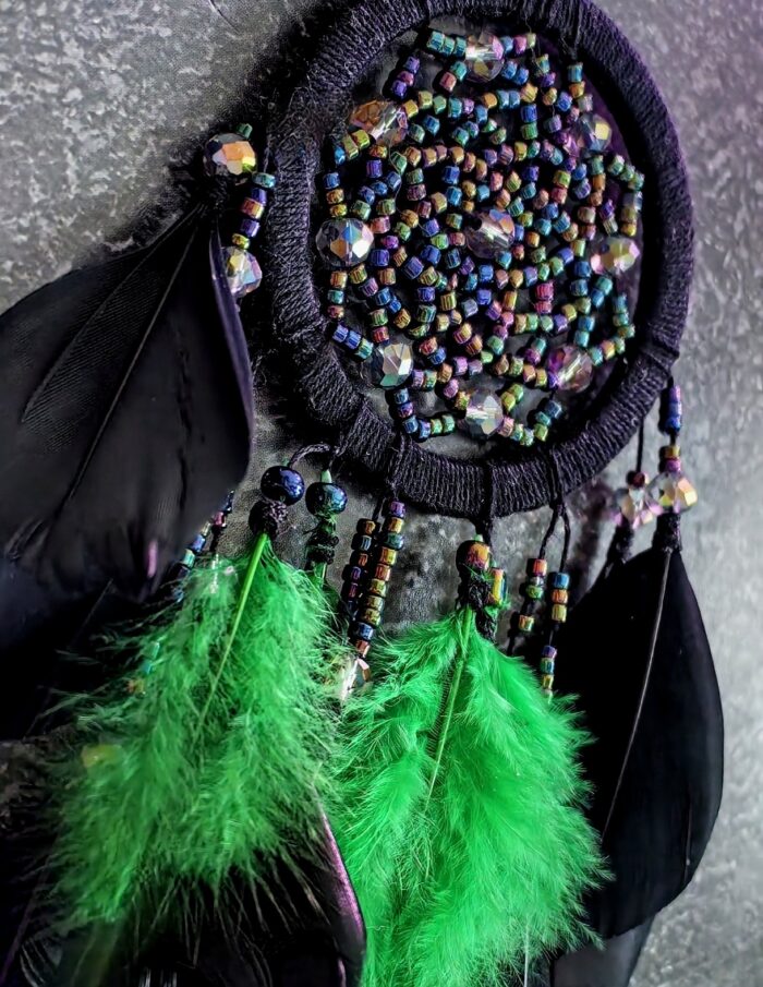 Ловец снов бисерный "Элегия ночи" — изображение 4