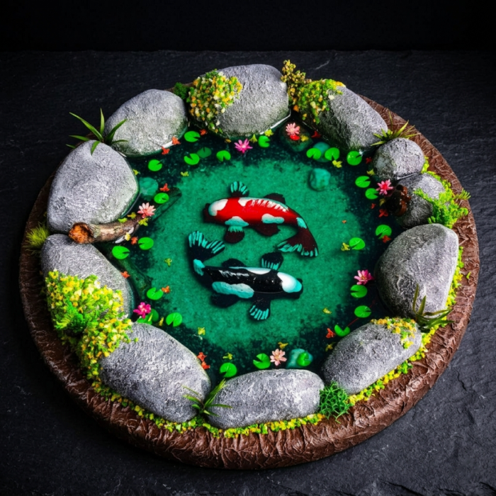 Диорама Инь и Ян « Танец Кои» — изображение 2