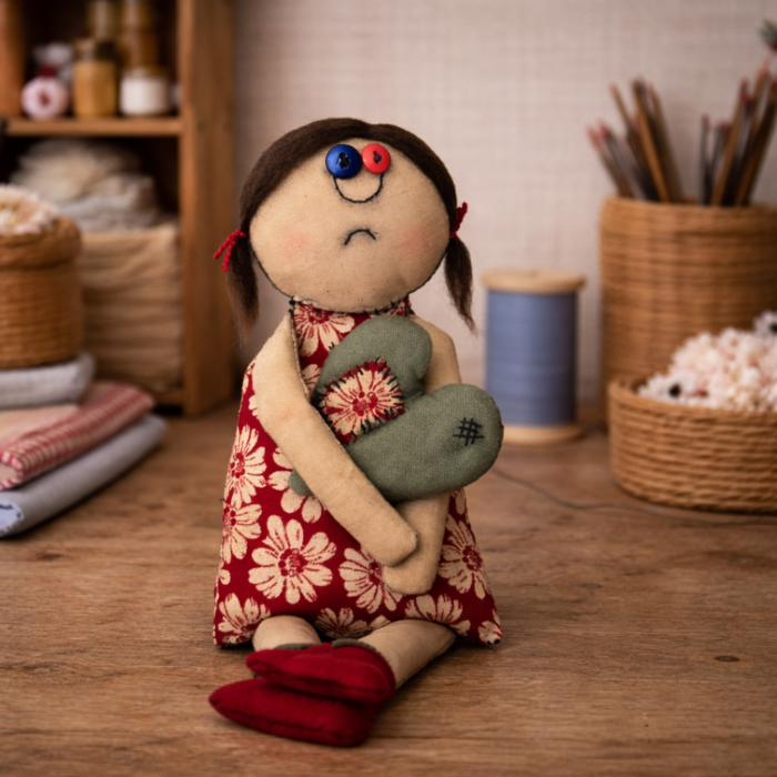 Текстильная кукла ручной работы "ДеФочка Таня" — изображение 2
