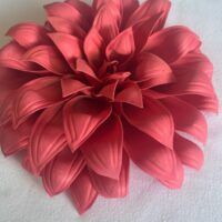 Брошь «Георгин», ручная работа, фоамиран, красный цвет