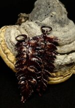 Серьги "Папоротник", авантюрин — изображение 2