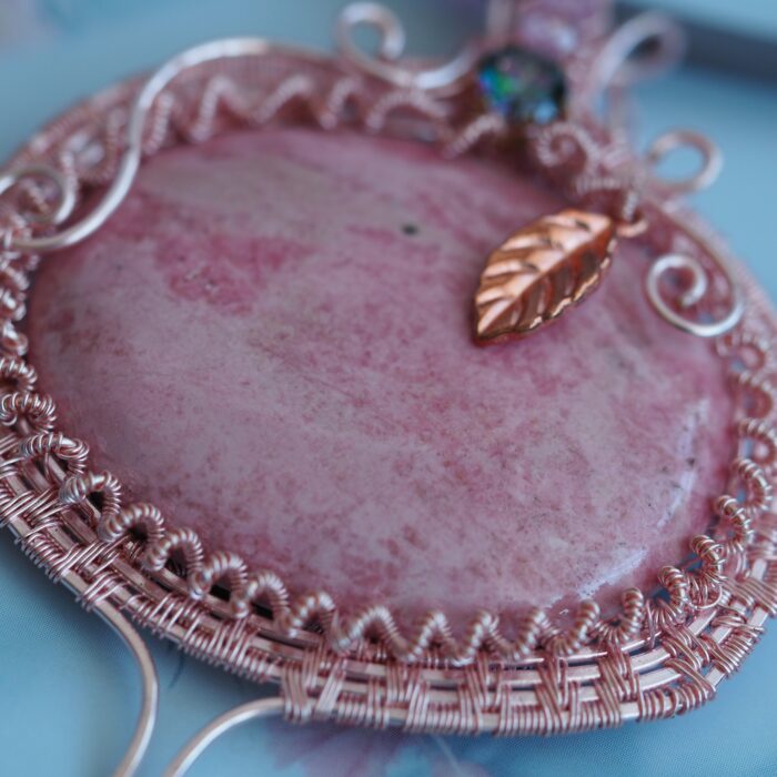 Комплект украшения с камнем родонит — изображение 7