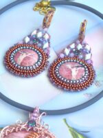 Комплект украшения с камнем родонит — изображение 8