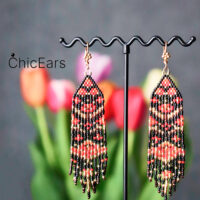 Серьги "Хохлома"