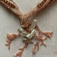 Колье и серьги. Скарапея - украшения ручной работы из кристаллов и бисера.