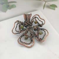 Медный кулон Клевер