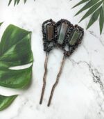 Шпилька-вилка Тропический дождь. Гребень для волос — изображение 7