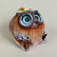 Интерьерная игрушка в смешанной технике "Совушка"