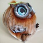 "Совушка" Интерьерная игрушка в смешанной технике — изображение 3