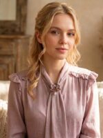 Брошь:"Нежная орхидея"