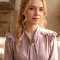 Брошь:"Нежная орхидея"
